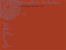 Tablet Screenshot of homebirthmidwifery.com